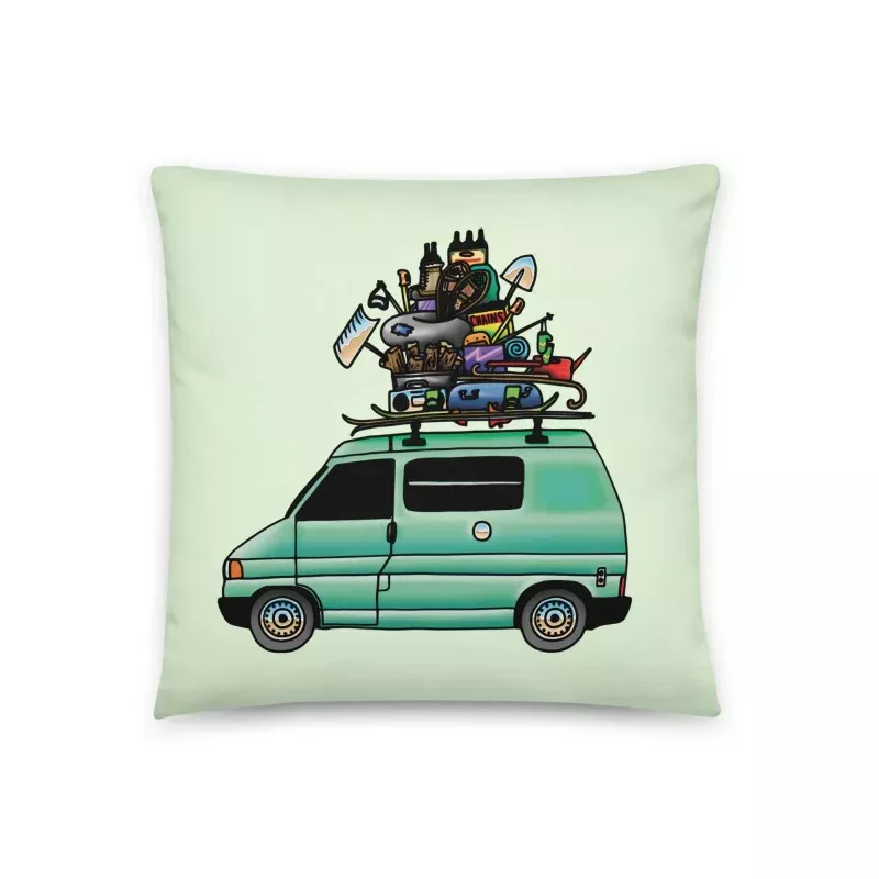 RAD Eurovan Throw Pillow