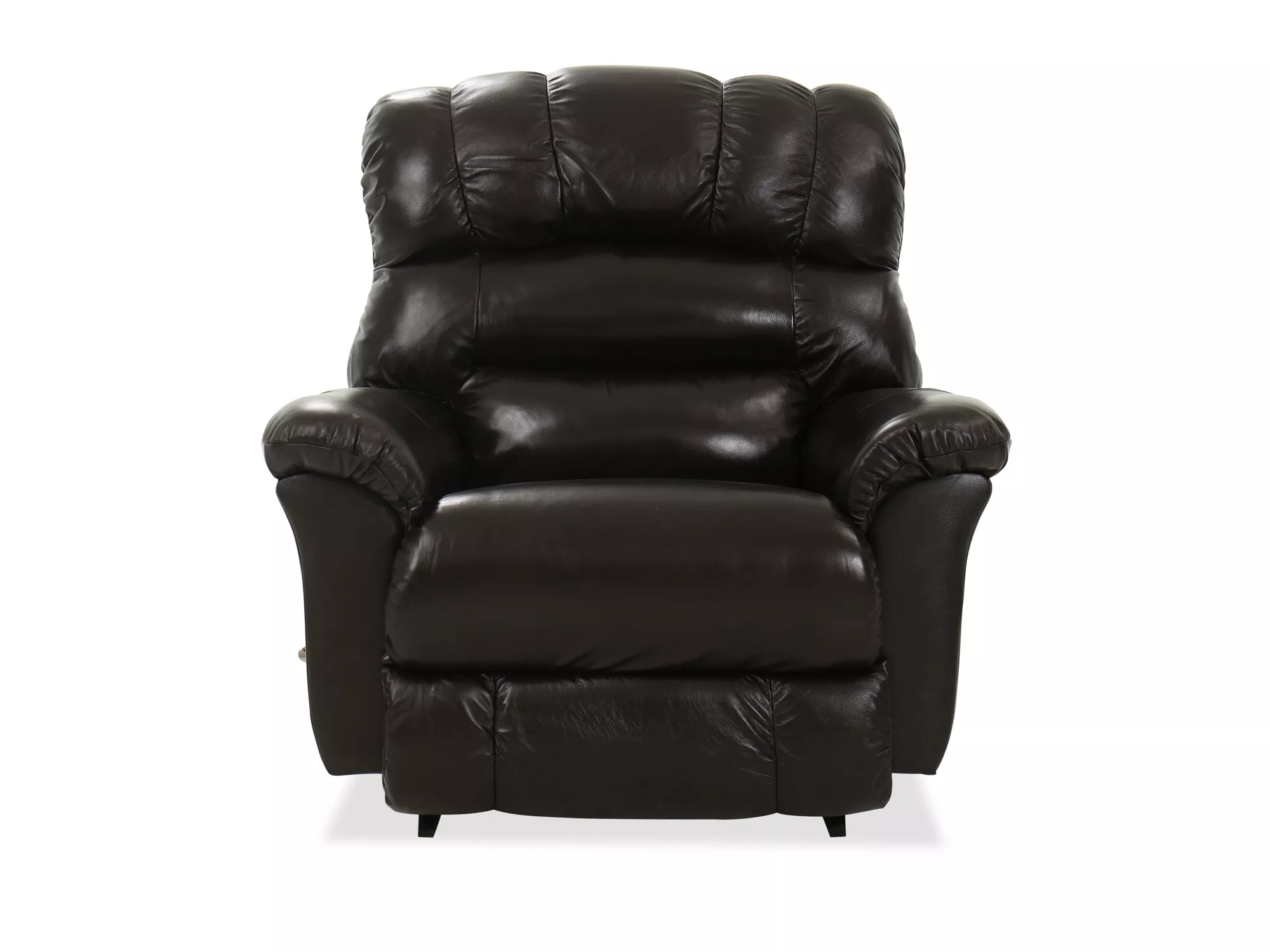 Randell Chocolate Leather Rocking Recliner
