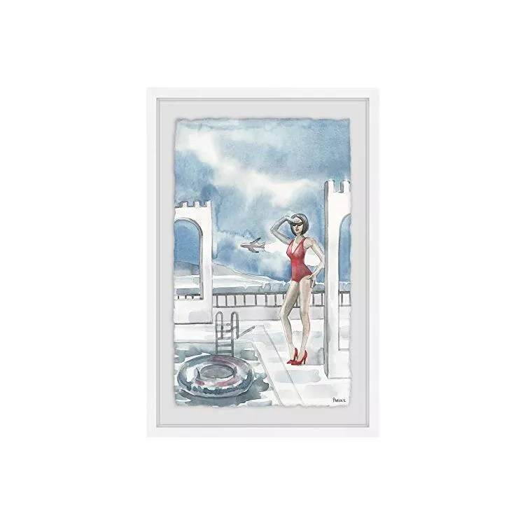 Red Is Summer Framed Painting Print