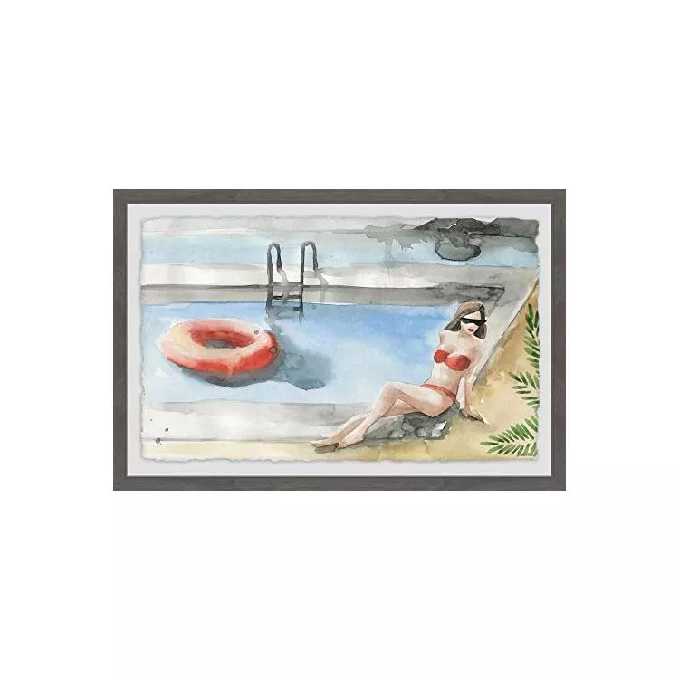 Red Summer Framed Painting Print