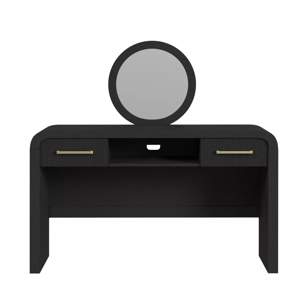 Ridgemont Black Vanity & Mirror