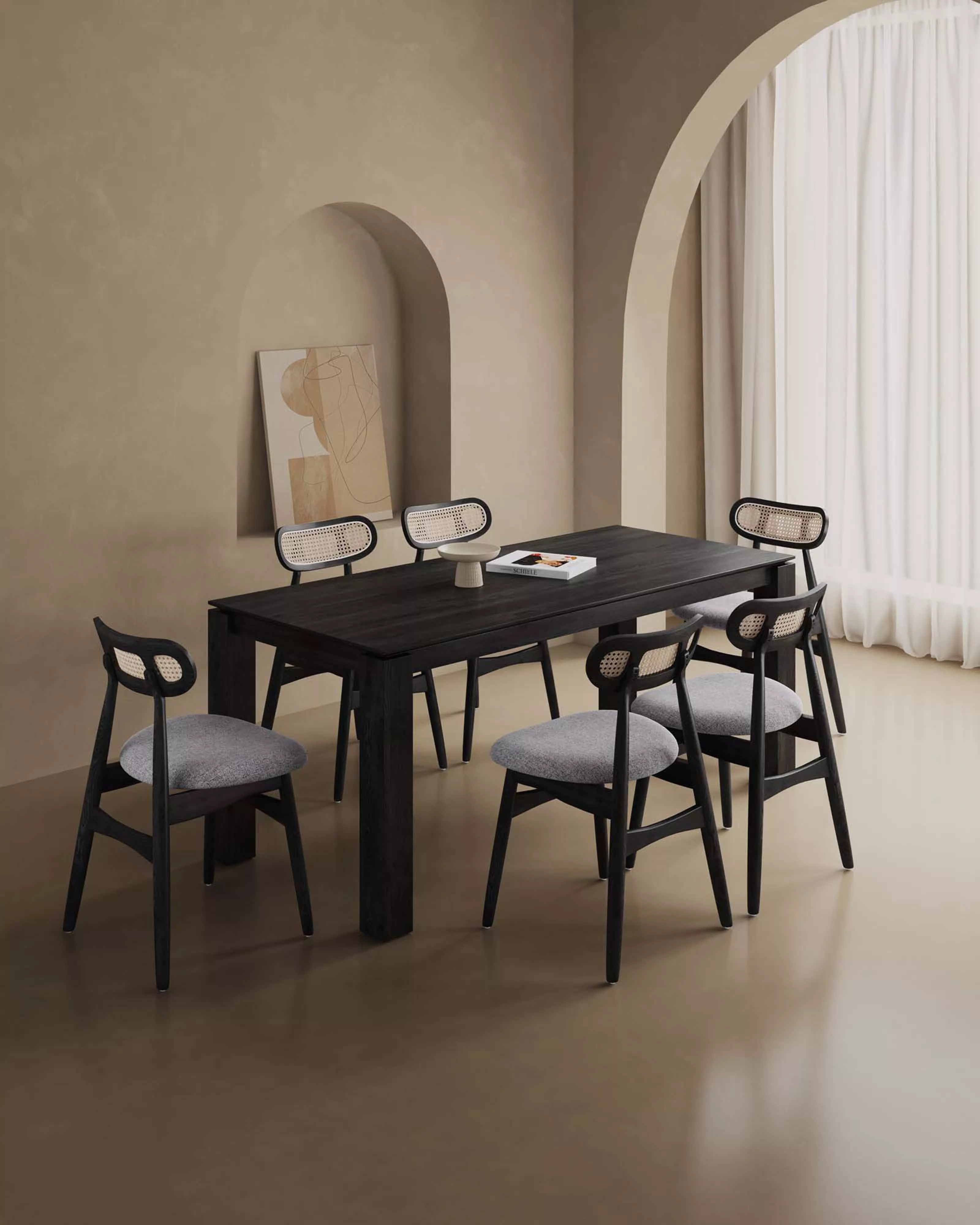 Rockaway 7-Piece Dining Set in Black