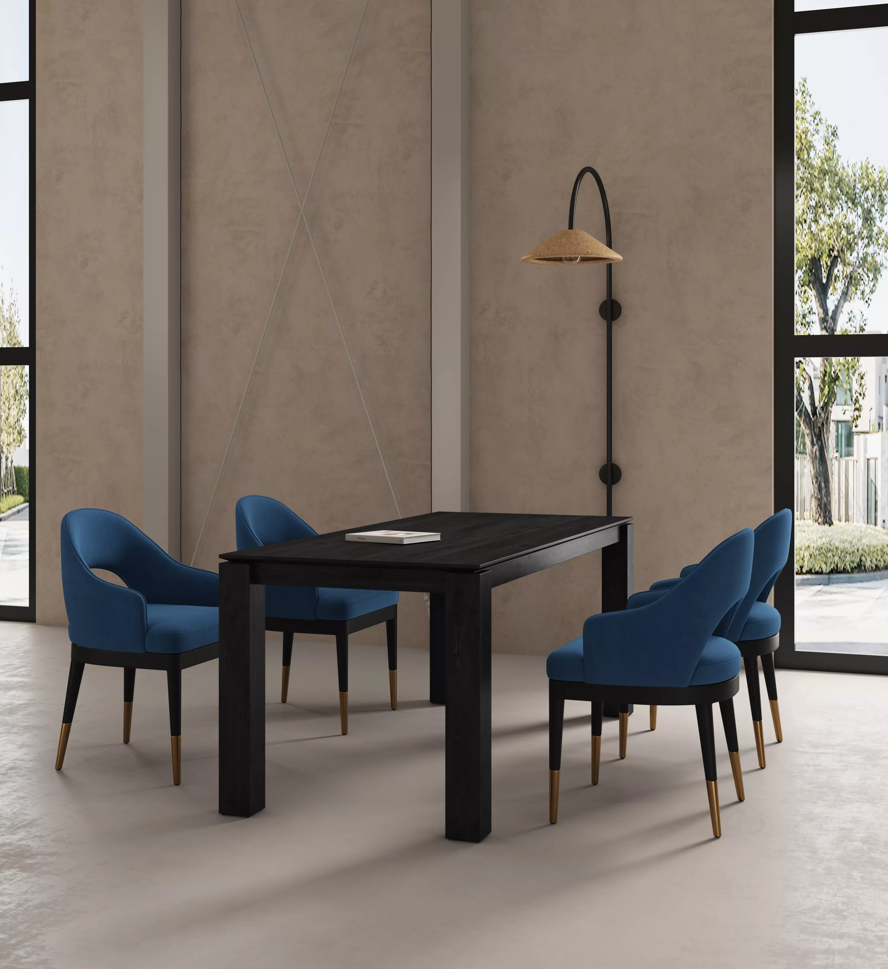 Rockaway Black 7-Piece Dining Set
