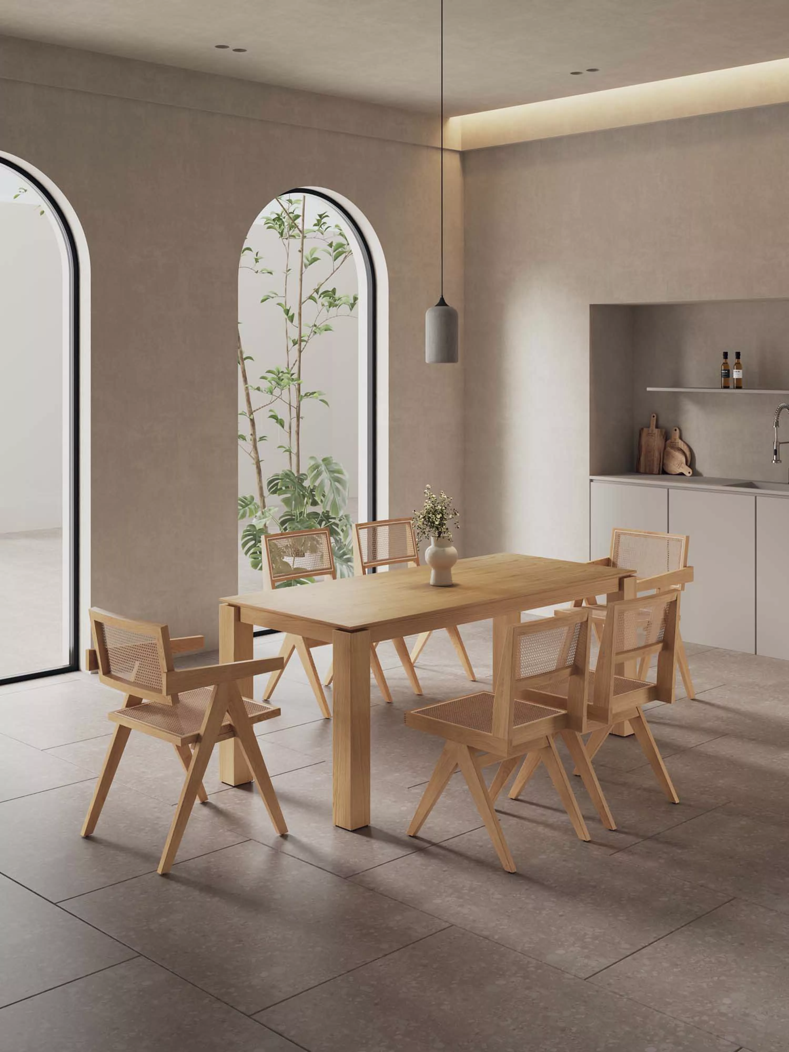 Rockaway Brown 7-Piece Dining Set