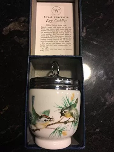 Royal Worcester Double Egg King Size Coddler Birds and Insect Pattern