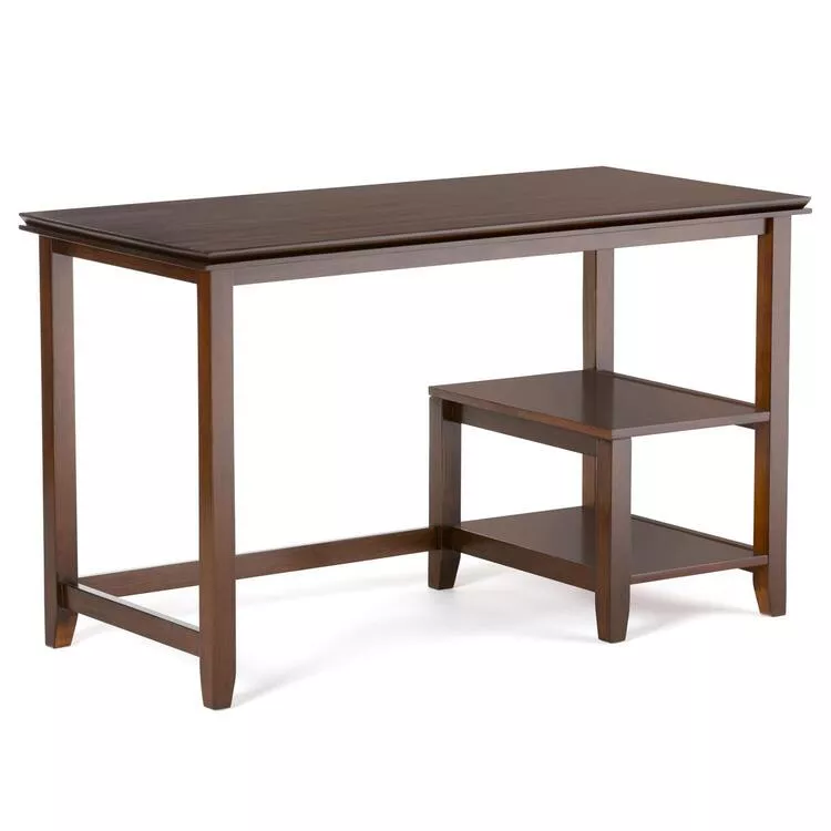 Russet Brown Solid Wood Transitional Computer Desk 50 Wide - CCT Global Sourcing