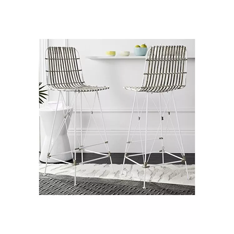Safavieh Minerva Wicker Bar Stool