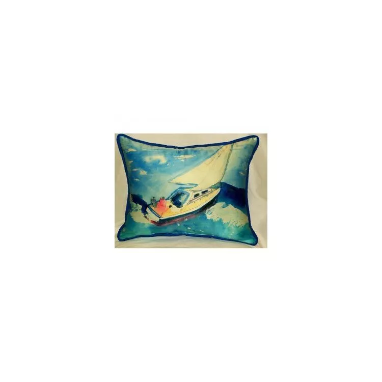 Sailboat Extra Large Zippered Pillow 20x24