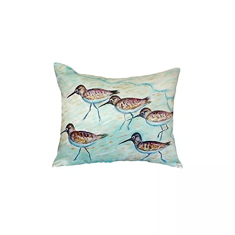 Sandpipers No Cord Pillow 18x18