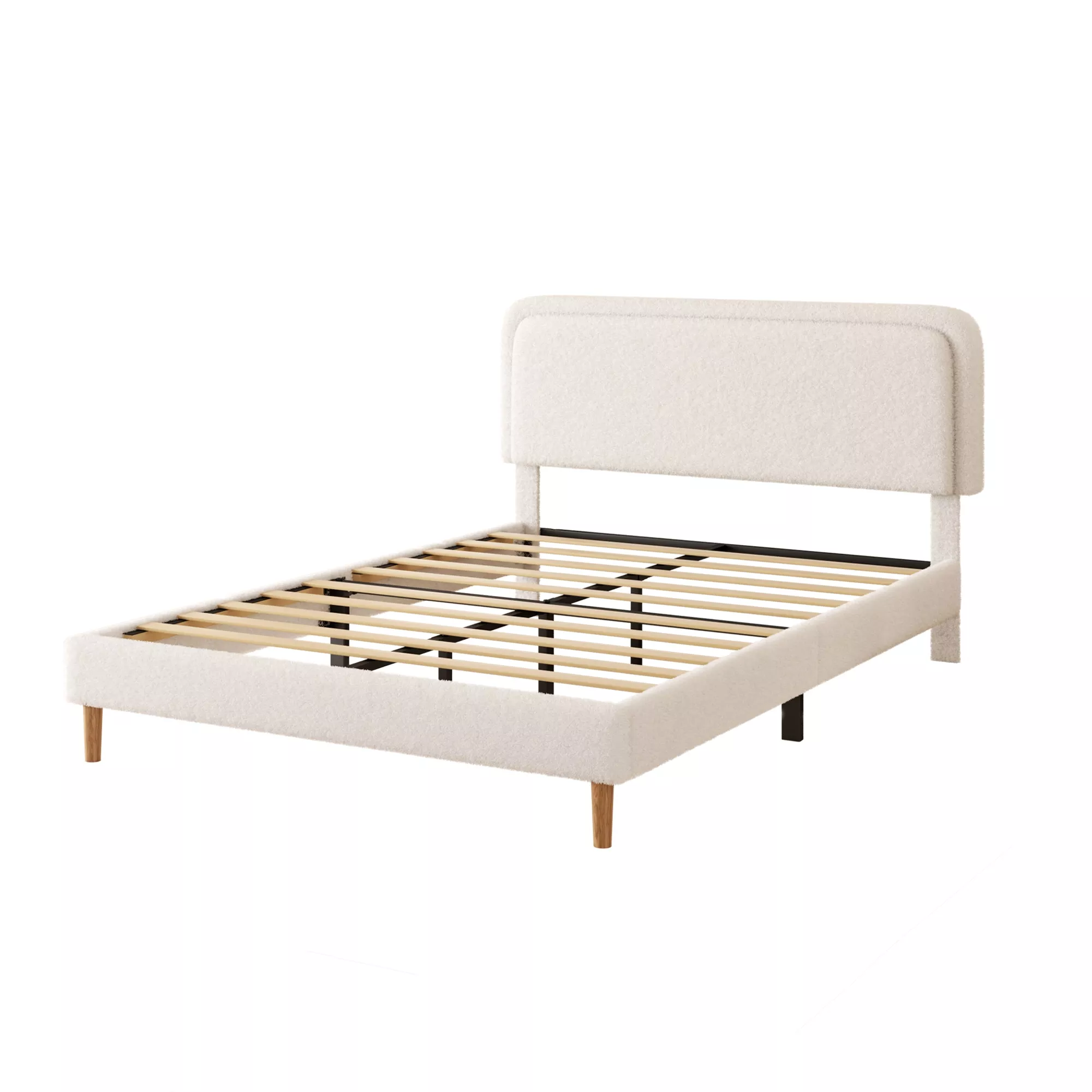 Sarick Plush Upholstered Platform Bed