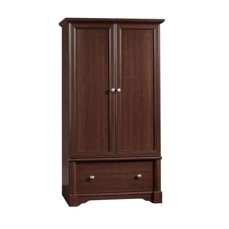 Sauder Palladia Armoire - Cherry Finish Storage Cabinet