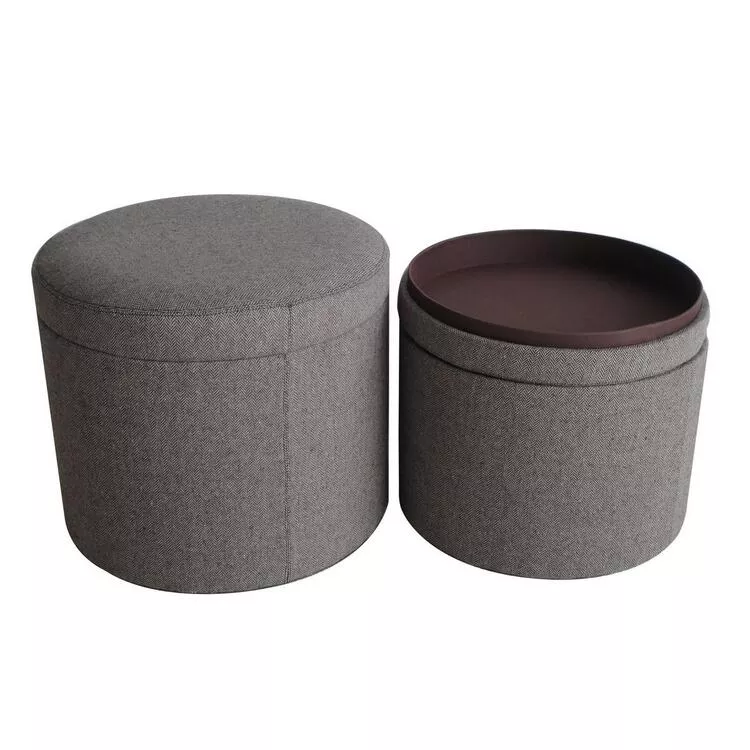 Screen Gems Mandalay Tweed Storage Ottomans