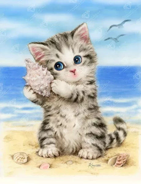 Seashell Kitten