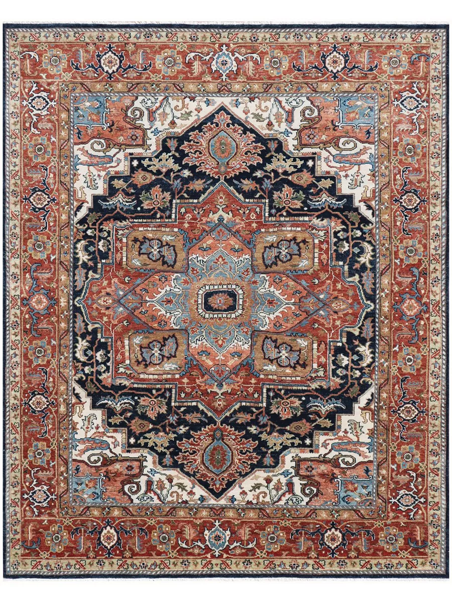 Serapi 630116 Navy 10' x 14' Rug