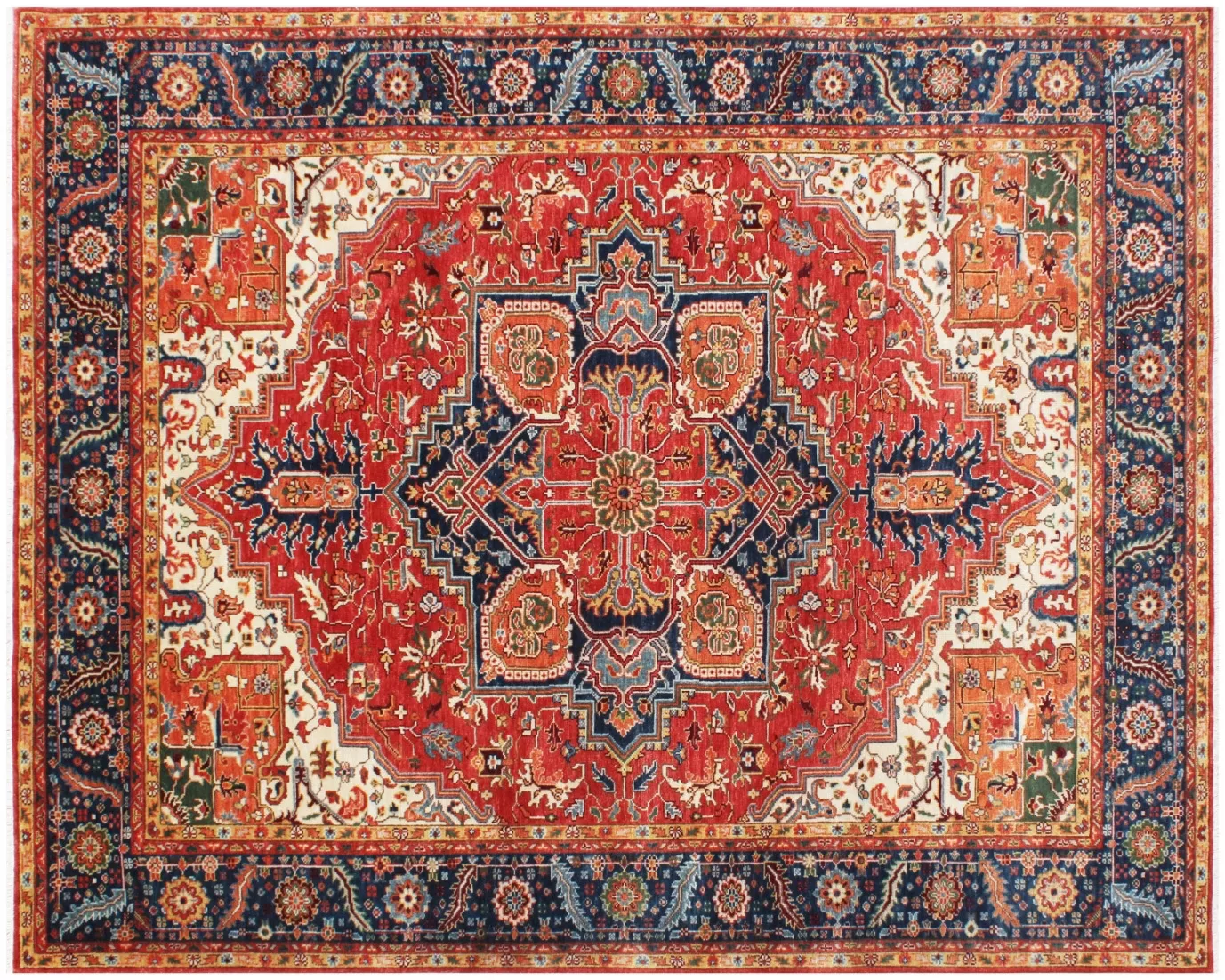 Serapi 630323 Rust/Navy 9' x 12' Rug