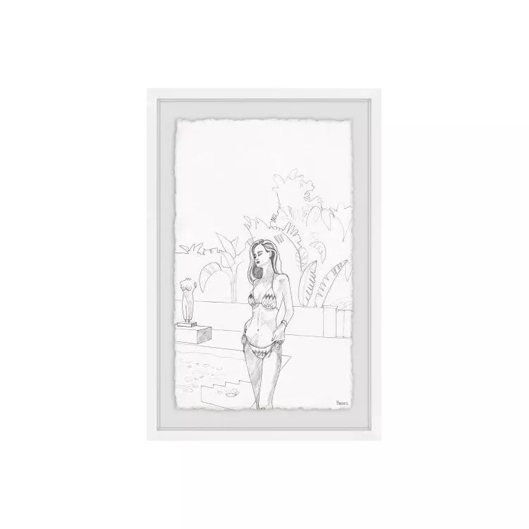 Serene Getaway Framed Painting Print