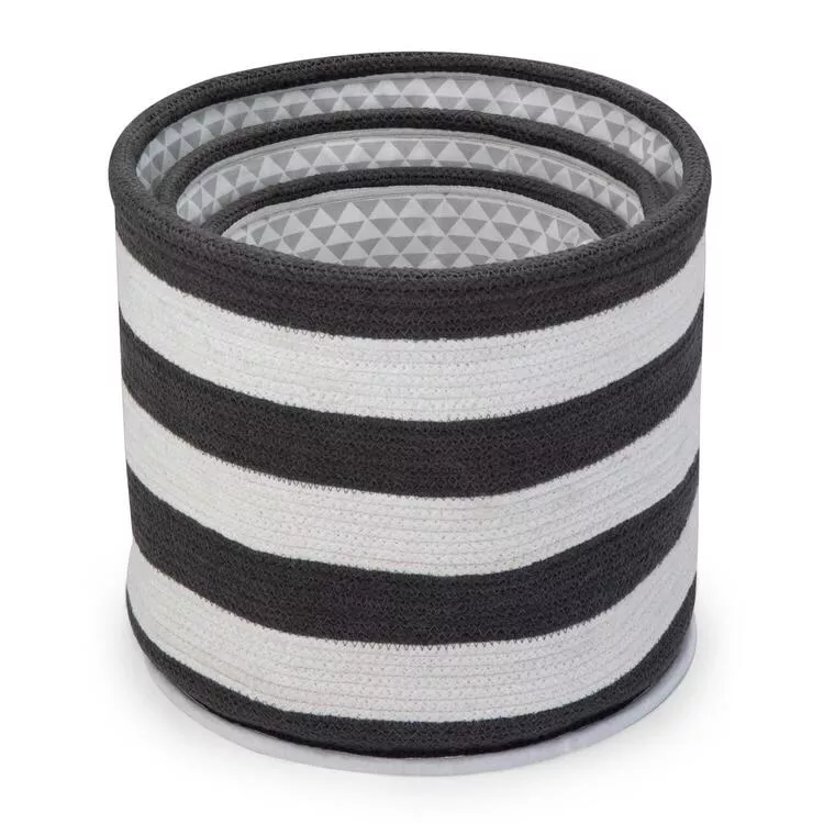 Simpli Home Anton 3 Pc Nesting Storage Basket Set
