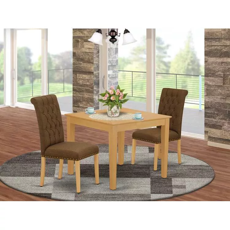 Small Dinette Set - 36 Inch Square Table & 2 Chairs