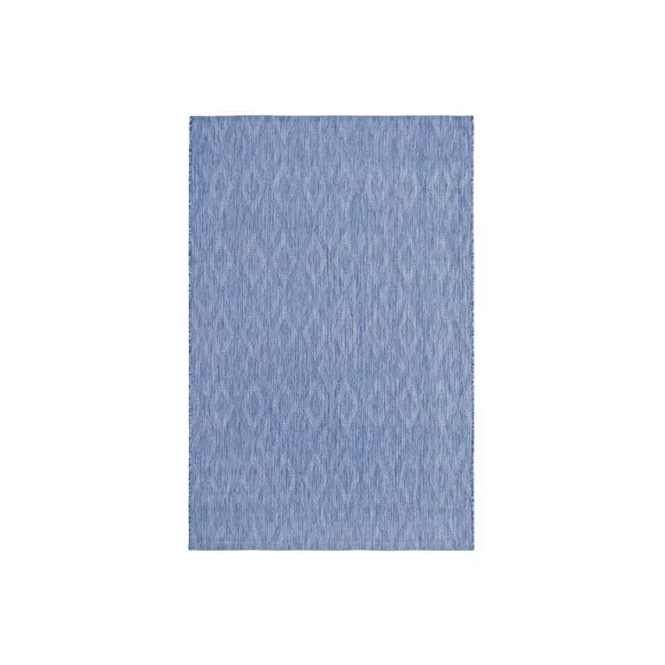 Small Navy Polypropylene Outdoor Rugs 5x2'7 Transitional Rectangular Design - Safavieh