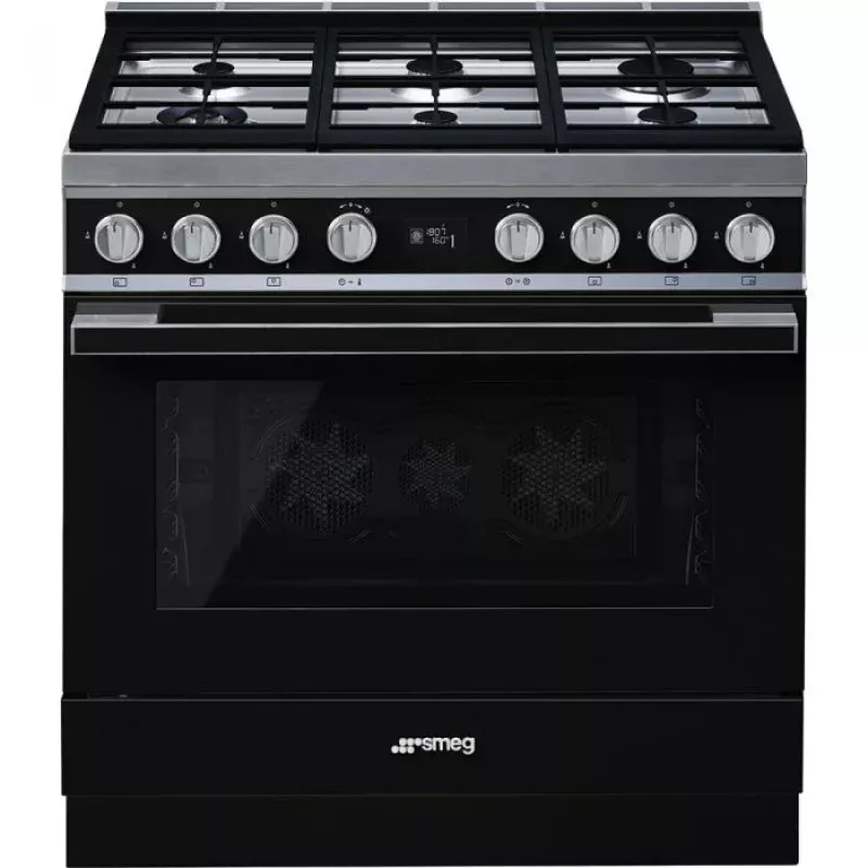 Smeg Range Cooker 90x60cm CPF9GPBL