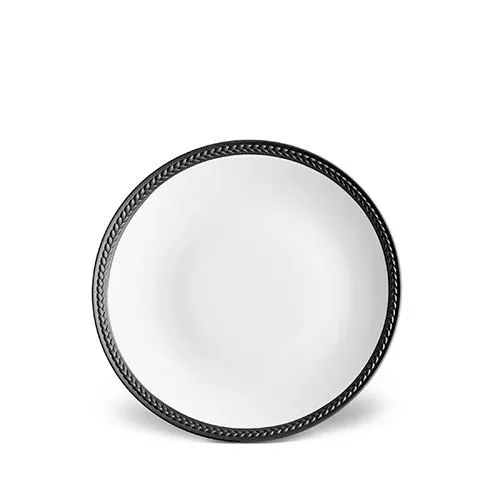 Soie Tressee Black Bread & Butter Plate by L'Objet