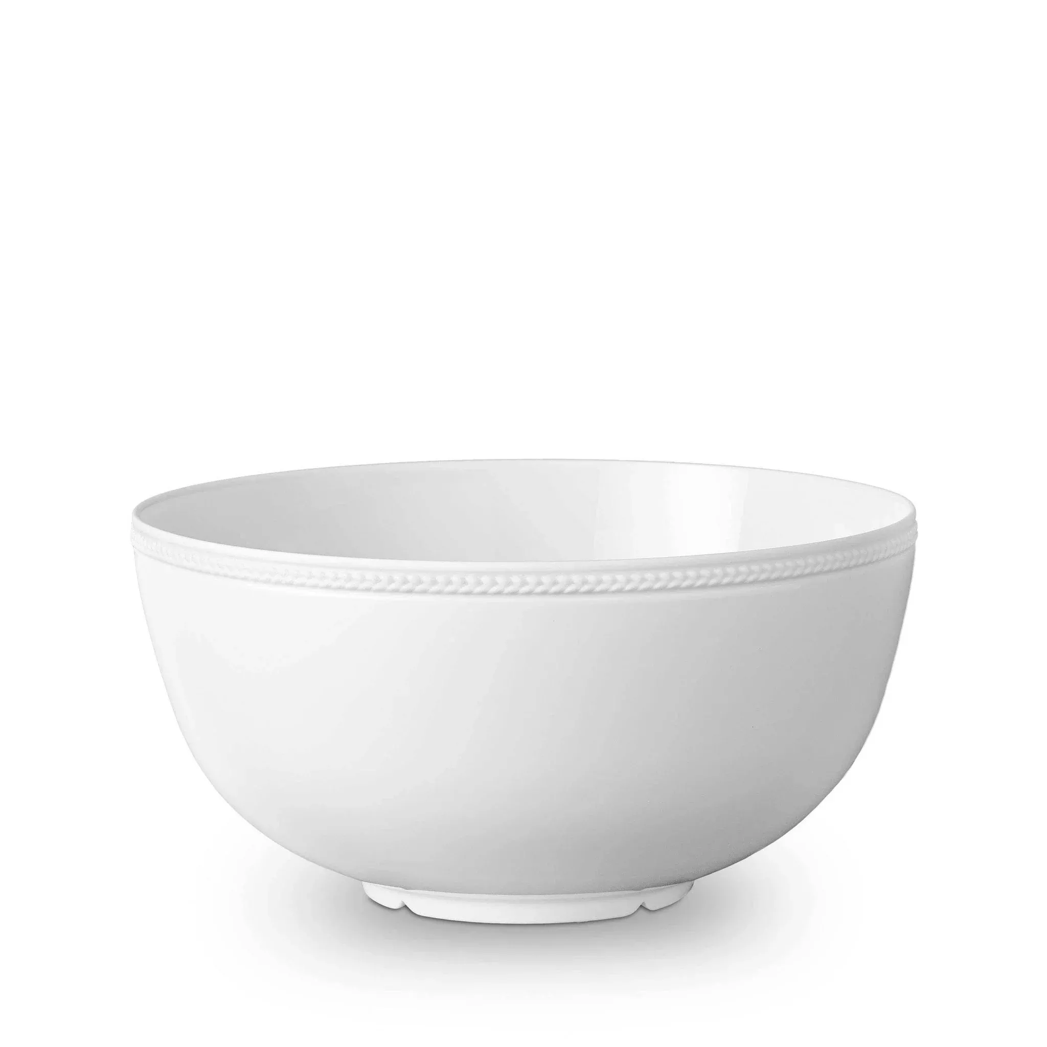 Soie Tressee White Bowl, Large by L'Objet