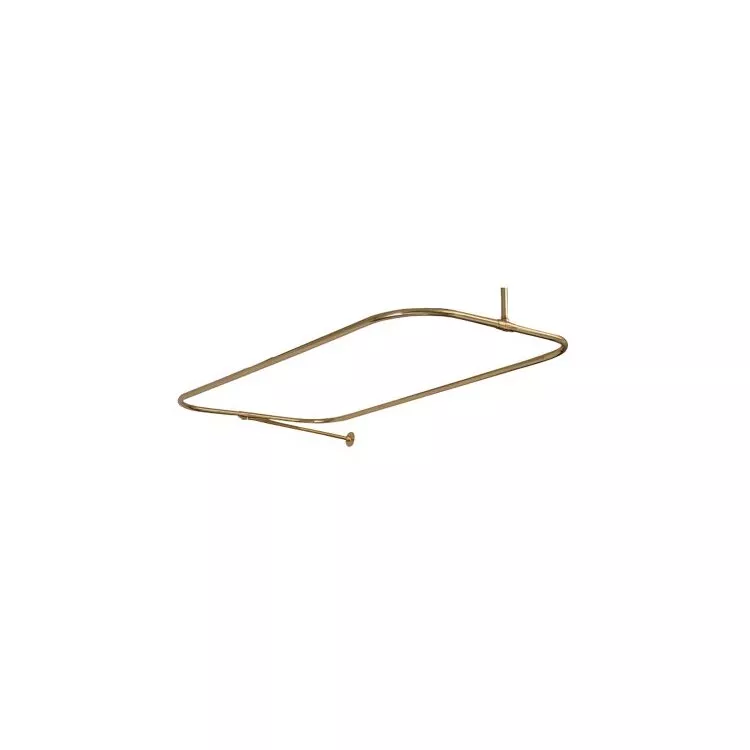 Solid Brass Rectangular Shower Rod - Barclay Products