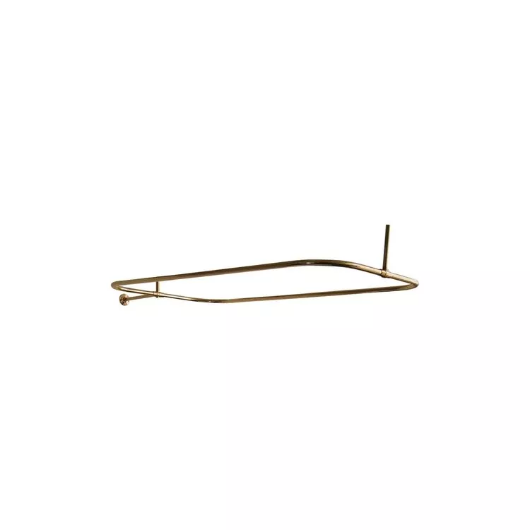 Solid Brass Rectangular Shower Rods - Barclay Products