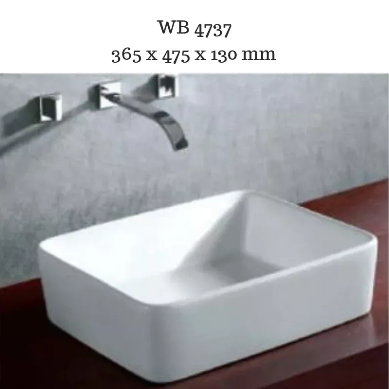 Sorrento - Rectangular basin - Gloss white