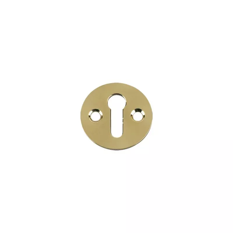 Std. Key Profile Victorian Escutcheon - 32mm Dia / Brass