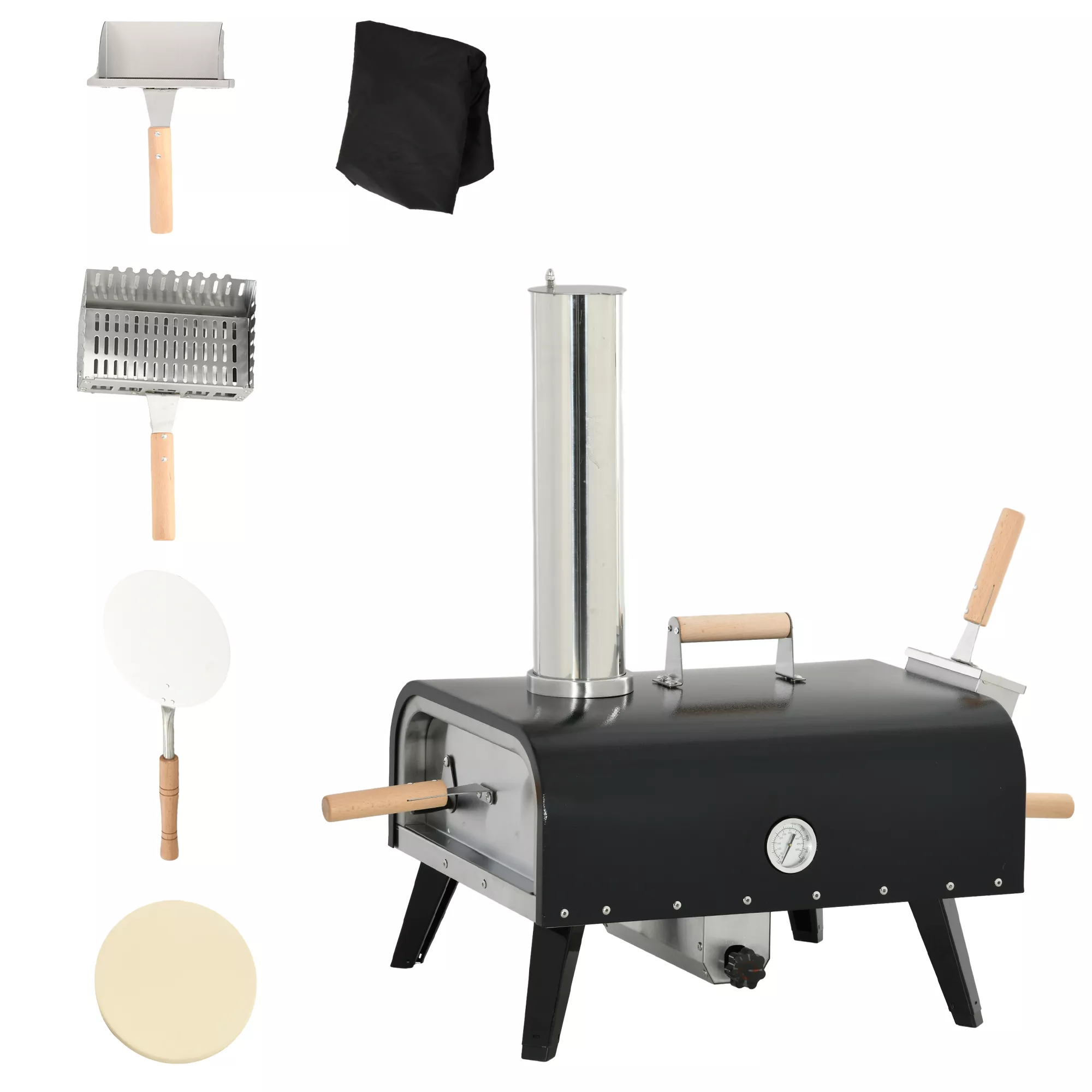 Streamdale Lightning-Fast Portable Pizza Oven with Rotating Stone