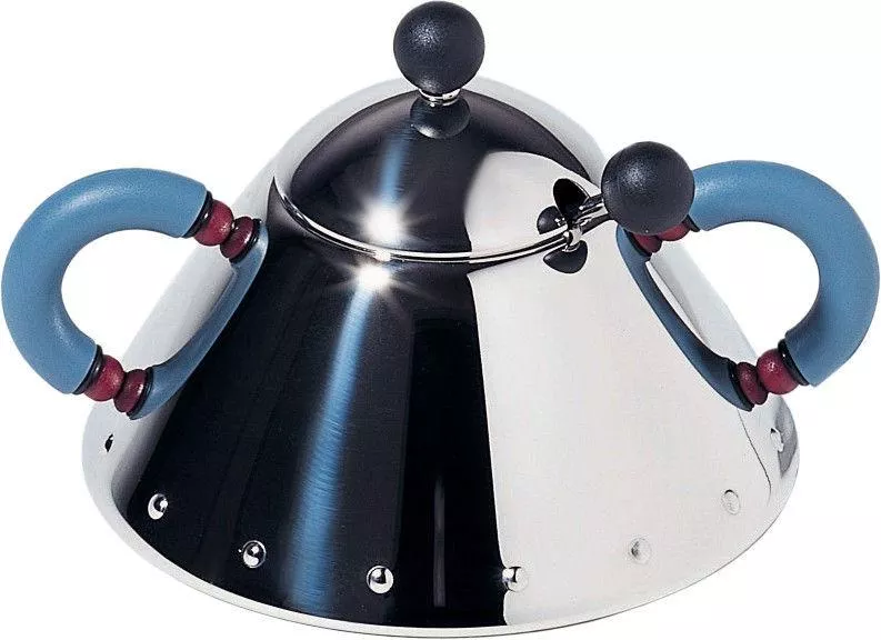 Sugar Bowl with Spoon by Michael Graves for Alessi