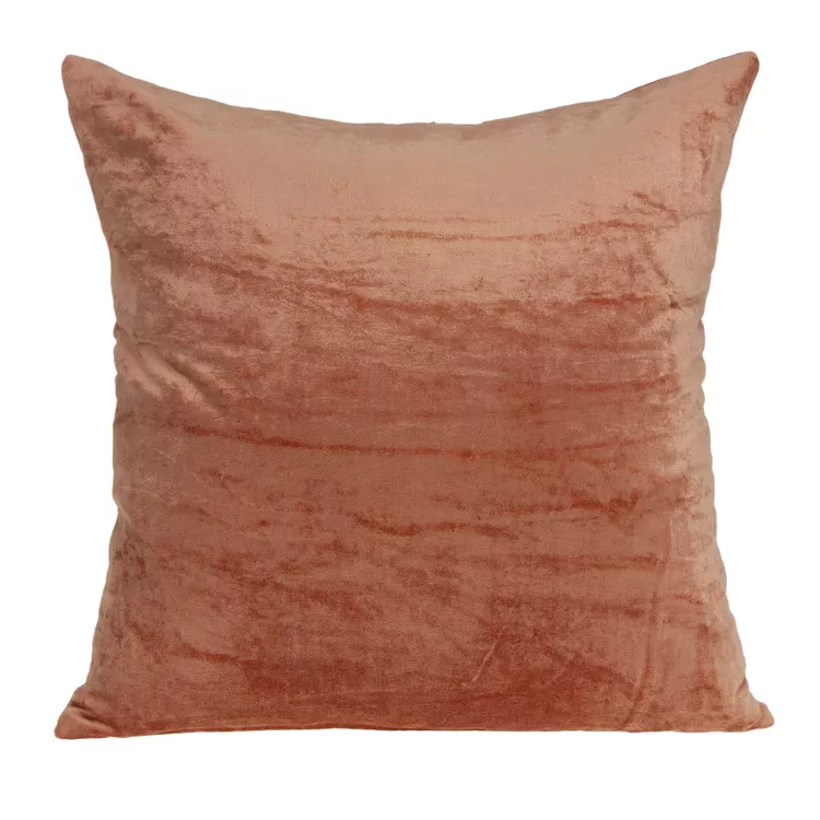Sunstone Orange Solid Throw Pillow Accent Decor with Durable Design