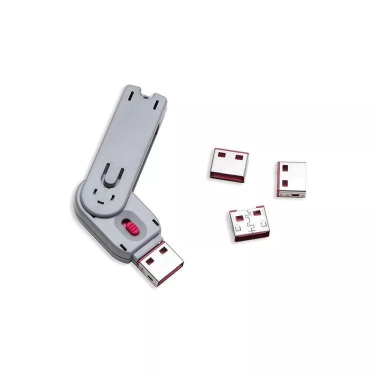 Syba USB Port Lock - 4 Ports + Key - Secure USB Blockers