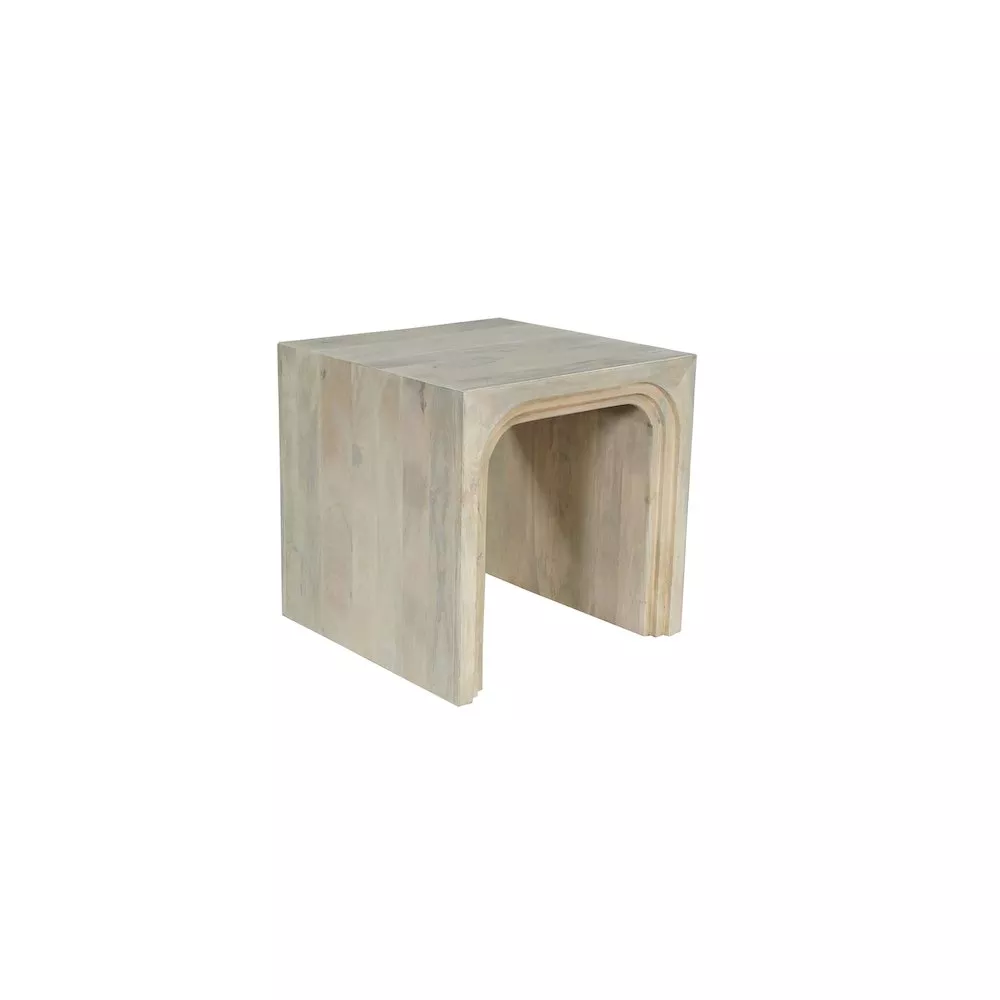 Taran Designs Renith Solid Wood End Table