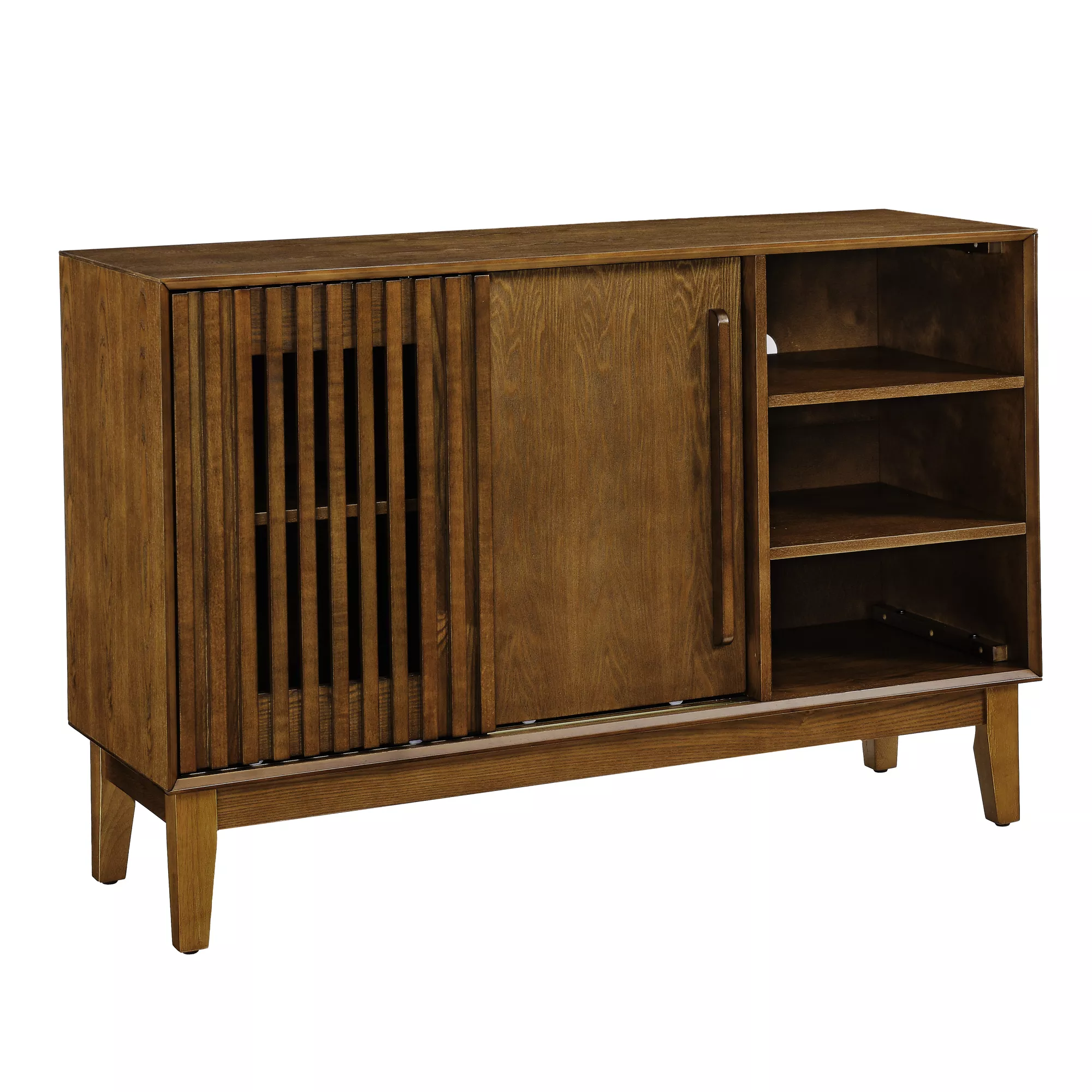 TATEUS 47.3" Solid Wood Feet Fluted Sideboard