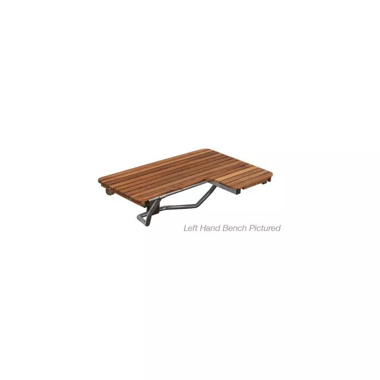Teakworks4U ADA Compliant Teak Wall Mount Bench