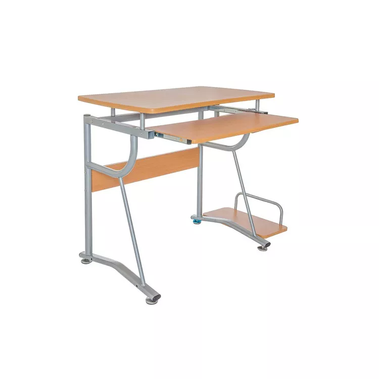 Techni Mobili Compact Computer Desk with Shelf - Cherry Finish
