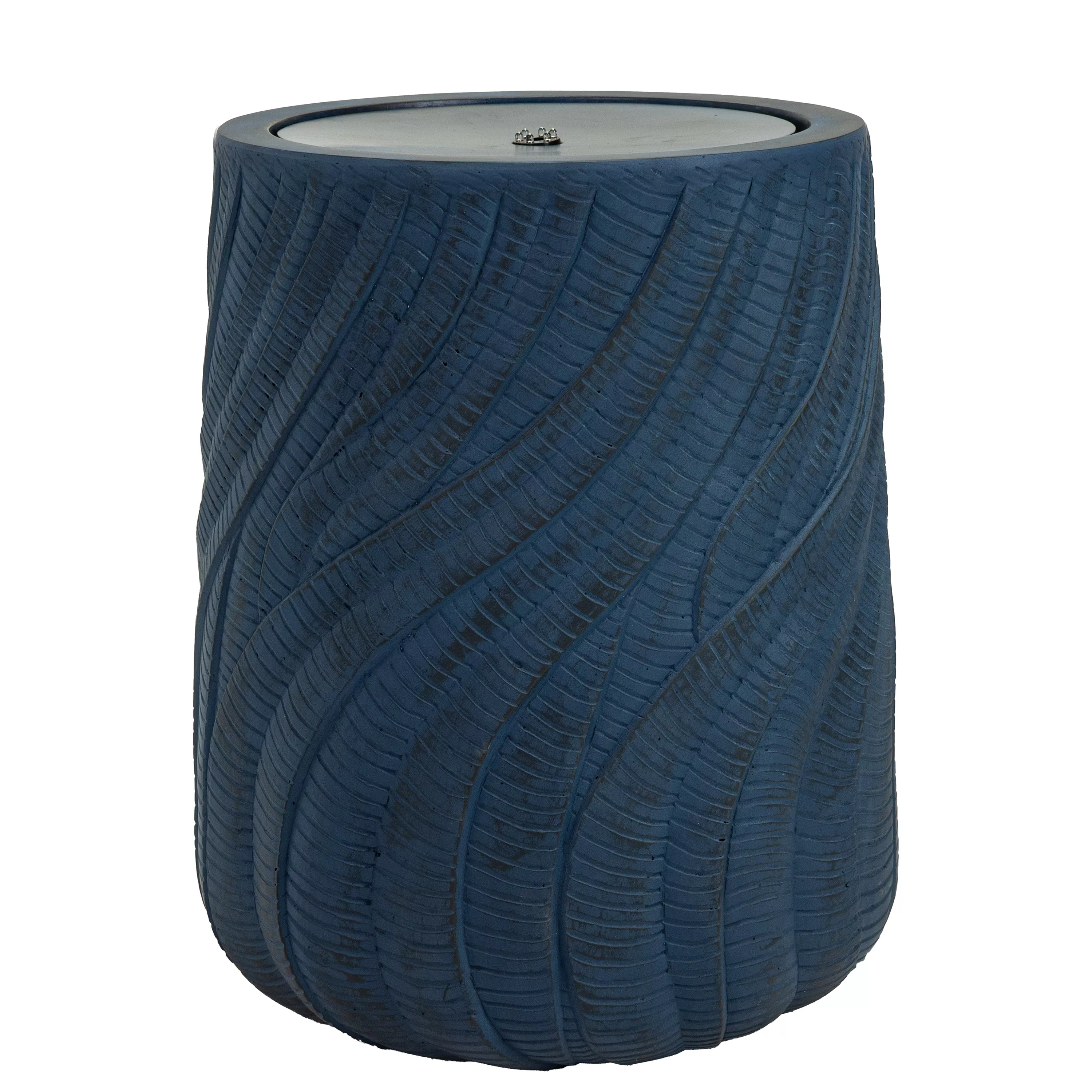 Textured Spiral Outdoor Bubble Fountain