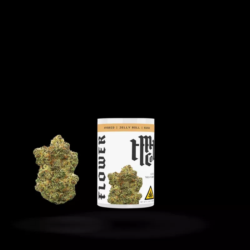 THCa Flower: Jelly Roll (Hybrid), 1/8oz
