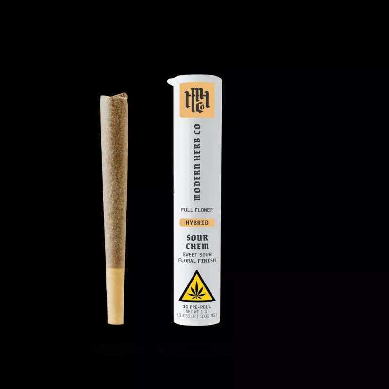 THCa Pre-Roll: Sour Chem (Hybrid), 1g