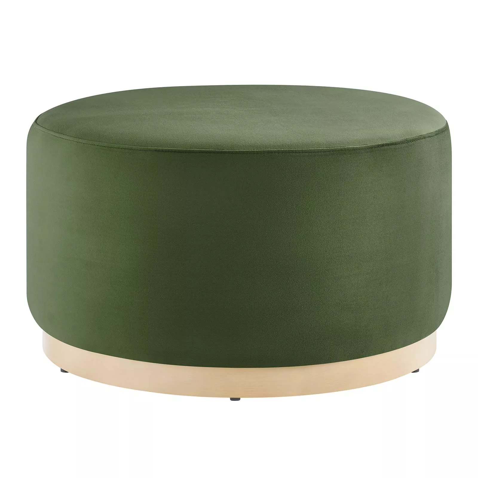 Tilden Large 29 Round Performance Velvet Upholstered Ottoman