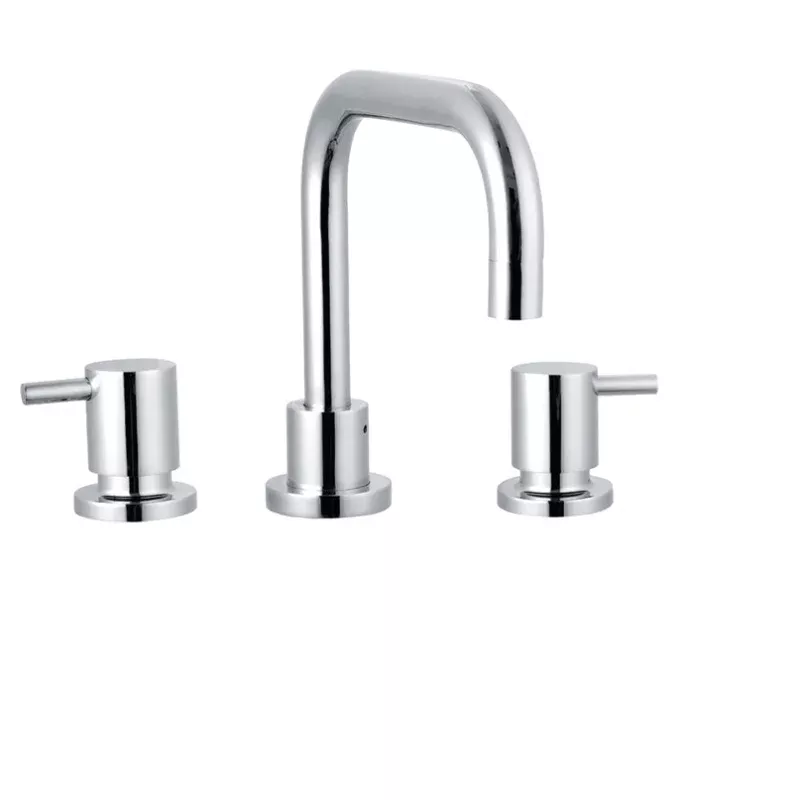 TISST Quarter Turn Basin set Polished (Three Hole) Chrome