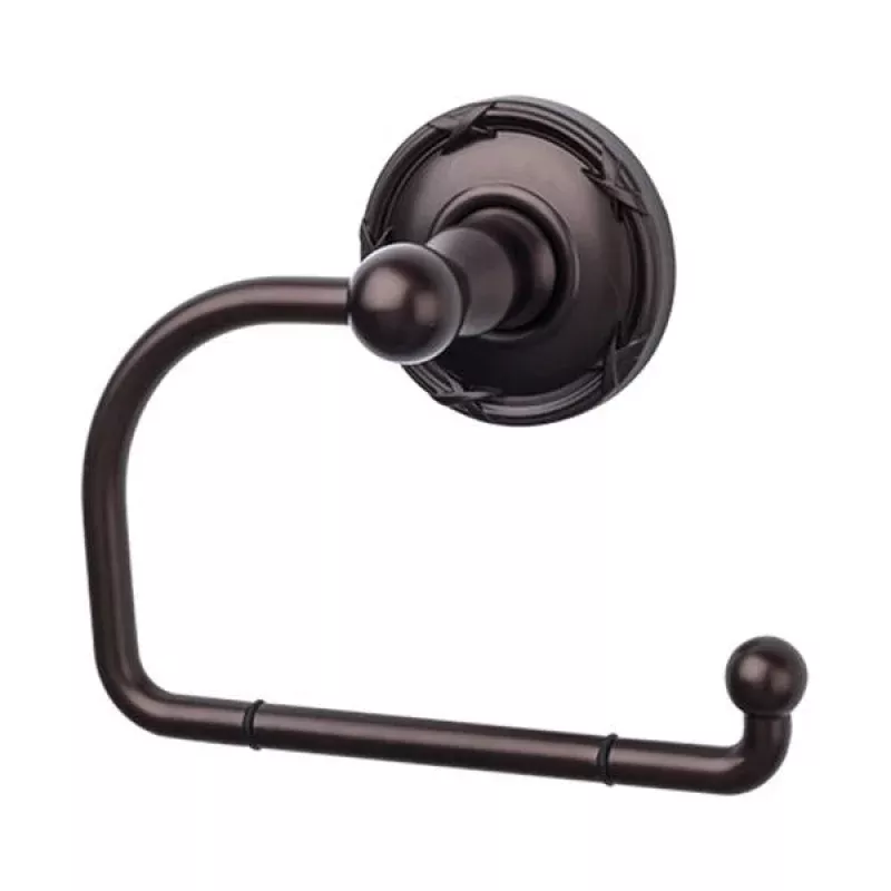 Top Knobs Edwardian Bath Tissue Hook - Ribbon Backplate in Oil Rubbed Bronze