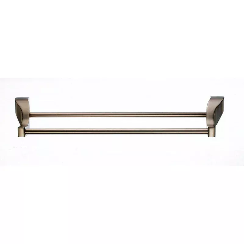 Topknobs AQ7BB 18" Double Towel Bar in Brushed Bronze