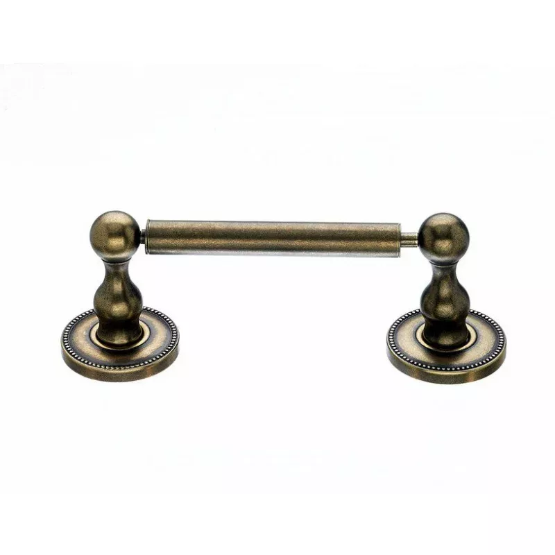 Topknobs ED3GBZA Tissue Holder with Beaded Betail in German Bronze
