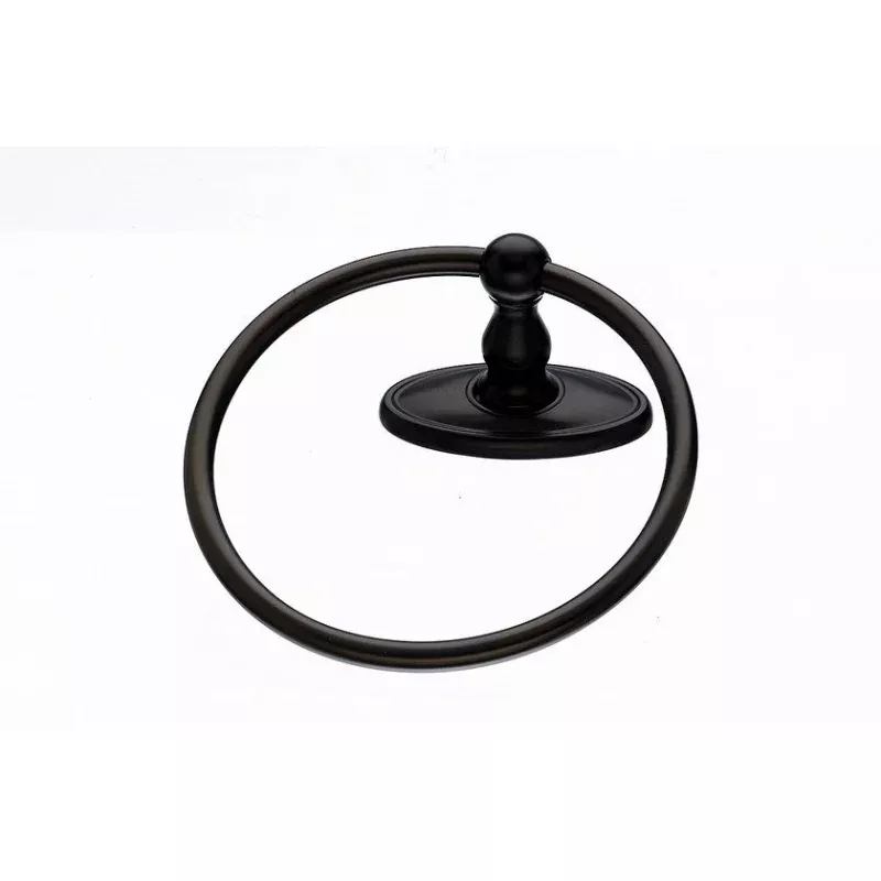 Topknobs ED5ORBC Towel Ring with Oval Backplate in Oil Rubbed Bronze