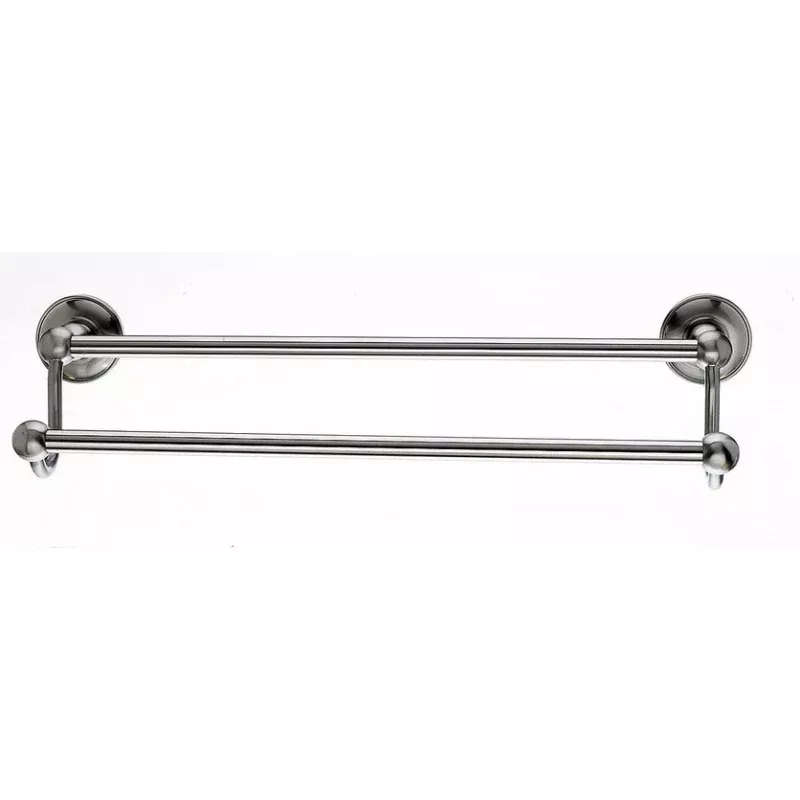 Topknobs ED7BSND 18" Smooth Double Towel Bar in Brushed Satin Nickel