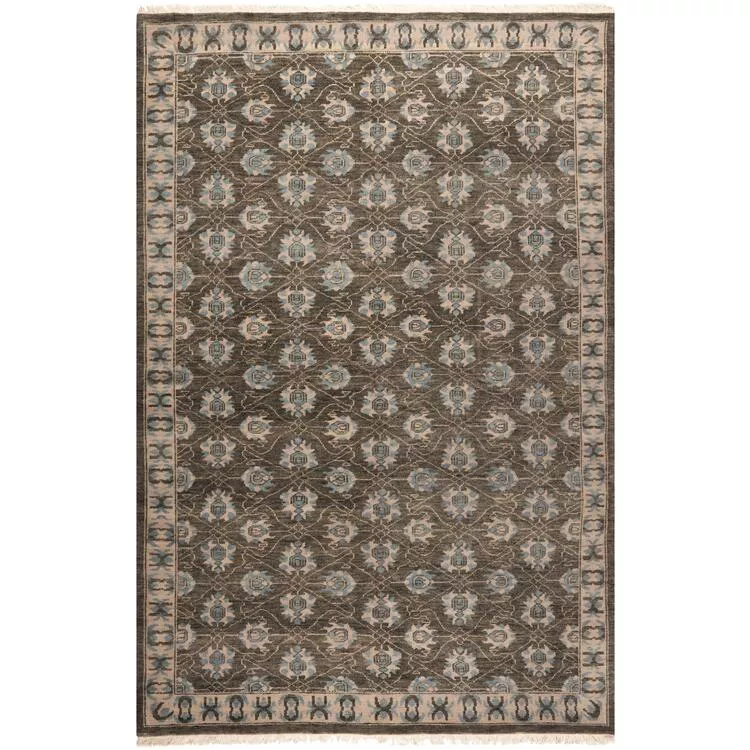 Traditional Rug - Oushak Wool Pile -Charcoal