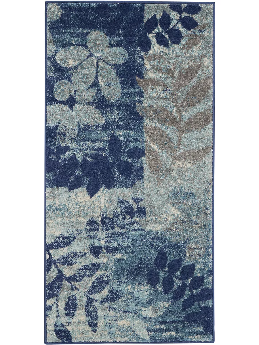 Tranquil TRA01 Ivory/Light Blue 2'3" x 7'3" Rug